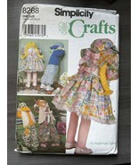 Simplicity Crafts 8268 Dolls, Bunny &amp; Clothes Sewing Pattern - $13.36