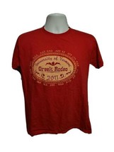 2011 University of Vermont Greek Rodeo Women Medium Red TShirt - $19.80