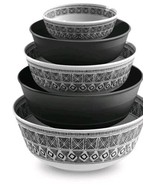 Member&#39;s Mark ~ Ten (10) Piece Nesting Bowl Set ~ Melamine ~ PRINTMAKER - $56.10