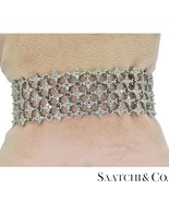 18k (750) White Gold Natural Diamond Mesh Bracelet - $8,226.90