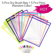 10/4Pcs Transparent Dry Brush Bag Kids Craft Drawing d Painting Doodle Coloring  - £120.51 GBP