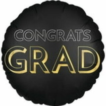 18 inch Satin Celebrate The Grad Foil Mylar Balloon - Party Supplies Decorations - $9.18