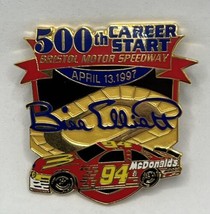 Bill Elliott #94 McDonald’s 500th Career Race Ford Thunderbird Lapel Hat... - £11.92 GBP