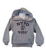 NYPD Mens Hoodie White Print Officially Licensed Sweatshirt Navy Blue Gray - £30.61 GBP+