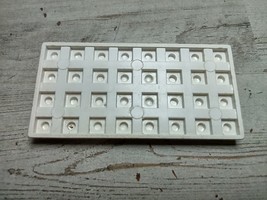 Lego Vintage 3035old White Classic Murnsten Waffle Bottom 4x8 Plate Mid Century - £2.92 GBP