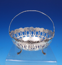 Floral by Theodore Starr Sterling Silver Candy Dish w/Swing Handle #888 (#7782) - £149.56 GBP
