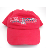 University of Arizona Football Bear Down Red Hat Stitched Graphics Adjus... - £7.77 GBP
