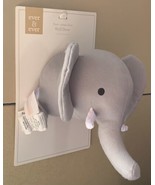 Elephant Head Plush Wall Hanging Kid’s Room Decor Safari Nursery NEW - £15.79 GBP