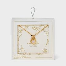 14K Gold Dipped Bow Mother of Pearl Heart Locket Pendant Necklace Gold - $226.63 14K Gold Dipped Bow Mother of Pearl Heart Locket Pendant Necklace Gold - $226.63 MXN