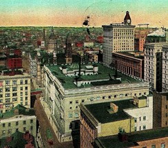 Heart of Baltimore Maryland MD Birds Eye Court House City Hall 1923 Postcard N17 - £3.29 GBP