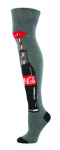 Coca-Cola Womens Over the Knee Sock Size 9-11 Shoe Size 5-10.5 Gray  - £7.91 GBP