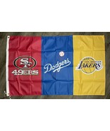 Los Angeles Dodgers vs Oakland Raiders Flag 3x5 ft Banner Man-Cave New - $27.50 CAD