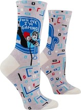 Blue Q Women&#39;s Funny Crew Socks F**K off I&#39;m Gaming (Women shoe size 5-10) - £10.99 GBP