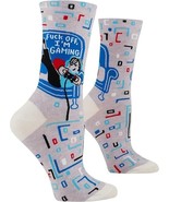 Blue Q Women&#39;s Funny Crew Socks F**K off I&#39;m Gaming (Women shoe size 5-10) - $18.98 CAD