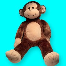 Build a Bear 18&quot; Smiling Happy Monkey Brown and Tan 2010 Plush with Tags - £11.08 GBP