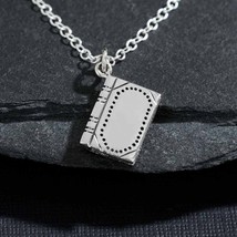 Sterling Silver 18 Inch Realistic Book Necklace - $64.10