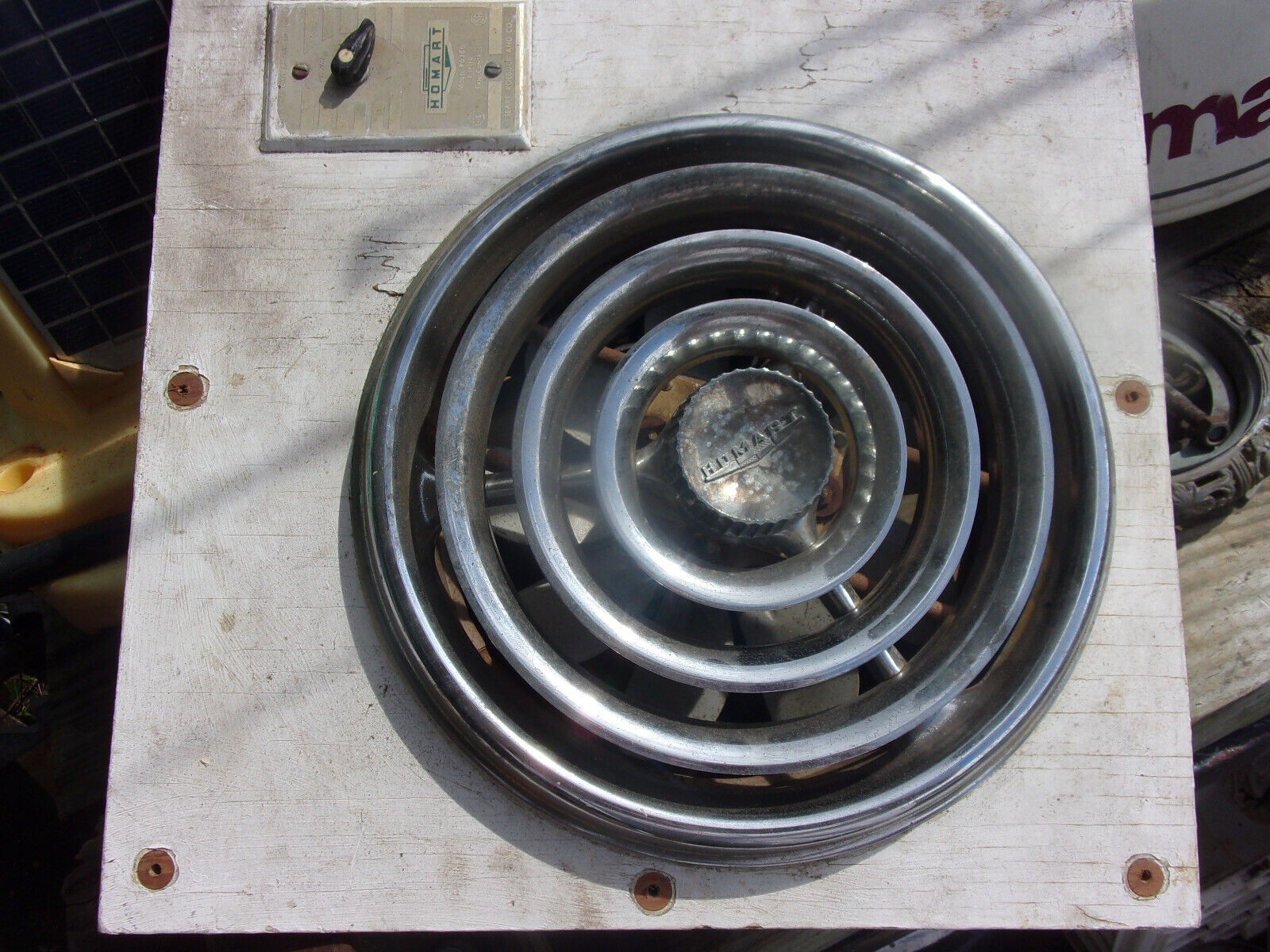 Vintage Sears Simpsons Homart Exhaust Fan Motor Kitchen Wall Fan 1950s