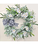 Summer Wreath 18Inch Artificial Wreath for Spring Summer Indoor Outdoor ... - $54.88 CAD