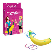 Pipedream Bachelorette Party Favors Inflatable Banana Ring Toss Game - £18.99 GBP