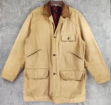 Banana Republic Jacket Mens Small Brown Distressed Leather Collar Vintag... - £46.71 GBP