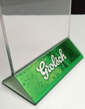 Grolsch Premium Lager Beer Acrylic Table Tent Advertising Sign 4.25&quot;w x ... - £11.74 GBP