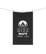 One-Sided Print Kitchen Towel - &quot;HIKE more WORRY less&quot; Tent Design - 18&quot;... - $22.66+