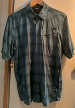 OR Outdoor Research L Astroman Short-Sleeve Sun Shirt SPF Fatigue Plaid ... - £24.22 GBP