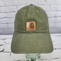 Carhartt Hat Mens One Size Army Green Adjustable Ball Cap Workwear  - £15.56 GBP