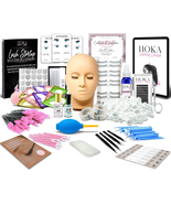Lash Eyelash Extension Kit Professional Mannequin Head Train Cosmetology... - $1,549.94 MXN