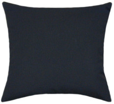 Sunbrella Canvas Black Indoor/Outdoor Solid Pillow - £23.84 GBP+