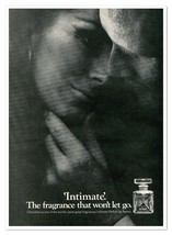 Revlon Intimate Parfum Fragrances Perfume Vintage 1968 Full-Page Magazin... - $9.70