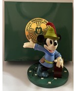 1996 Disneyana Convention Clock Mickey Mouse Figure Brave Tailor SIGNED ... - $73.74