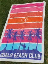 OP Ocean Pacific Towel Locals Beach Club Pool Swim 66&quot;x40&quot; Vintage Pink Blue - £25.23 GBP