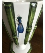 vintage little Italian Majolica  Vase, marked on button, - £19.46 GBP