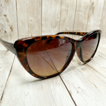 Gloss Brown Animal Print Gradient Cat Eye Sunglasses - JP7084 - £19.74 GBP
