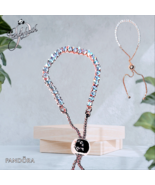 Pandora  Rose Gold Plated Sparkling Slider Tennis Bracelet 589375C01 US ... - €49,76 EUR