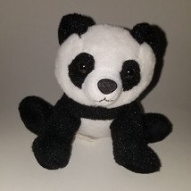 Scholastic Black White Panda Bear Plush 5&quot; Soft Lovey Stuffed Animal Toy - £9.89 GBP