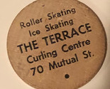 Vintage The Terrace Wooden Nickel Ice Skating Rink - $4.94