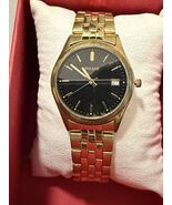Pulsar Mens Gold Tone Quartz Date Wristwatch - $49.00