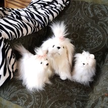 Puppy Dogs Stuffed Animals 3 lot box package Fluffy White kids toys - $65.00