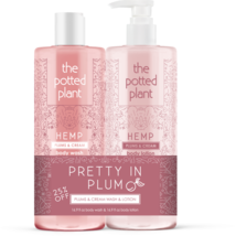The Potted Plant Body Wash and Lotion Duo - Plums & Cream, 16.9 Oz.