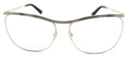 Gucci Eyeglasses Frames GG0822O 001 58-14-145 Gold Made in Italy - £155.41 GBP
