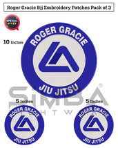 BJJ Gracie Embroidery Patches Bjj Roger Gracie Patches BJJ Martial Arts Patches - £24.38 GBP