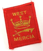 Vintage West Mercia Jamboree Red Crown Sword Boy Scouts America Camp Patch - €8,13 EUR