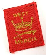 Vintage West Mercia Jamboree Red Crown Sword Boy Scouts America Camp Patch - €8,13 EUR