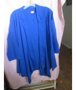 Tudor Court Blue Open Front Top 3/4 Sleeves Size XL - $20.47 CAD