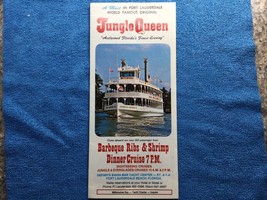 Jungle Queen Miami River Sightseeing Cruise Vintage Brochure - $19.78
