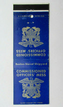 Boston Naval Shipyard - Massachusetts 20 Strike US Military Matchbook Cover COM - £1.56 GBP