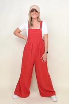 Women&#39;s Solid Color Wide Leg Jumpsuit With Pockets up to XL - £18.64 GBP