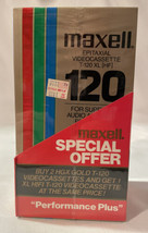 New Maxell VHS Bonus 3 Pack - 1 Professional Grade XL-HIFI &amp; 2 Premium HGX-GOLD - £6.76 GBP